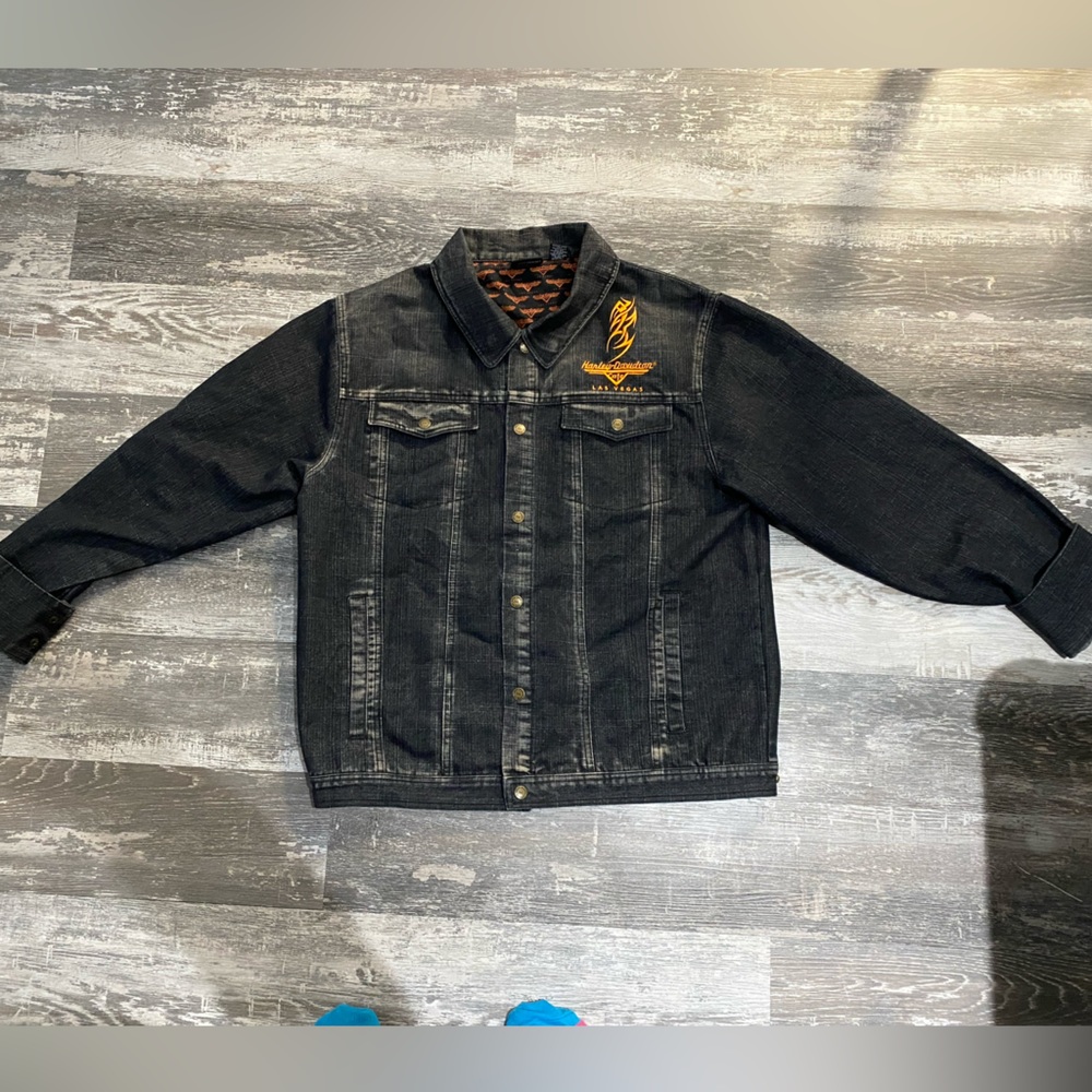 Harley Davidson men’s denim jacket XL